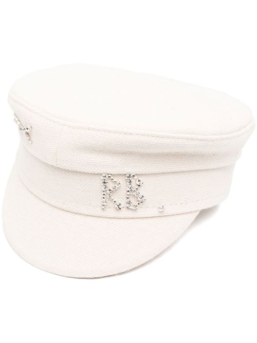 Cappello con abbellimenti in cristalli RUSLAN BAGINSKIY | KPC035CDMDBEIGE